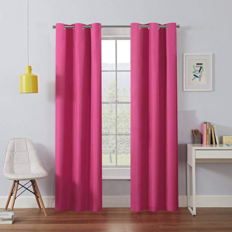 Eclipse Kendall Grommet Blackout Curtain - 42x54 - Raspberry