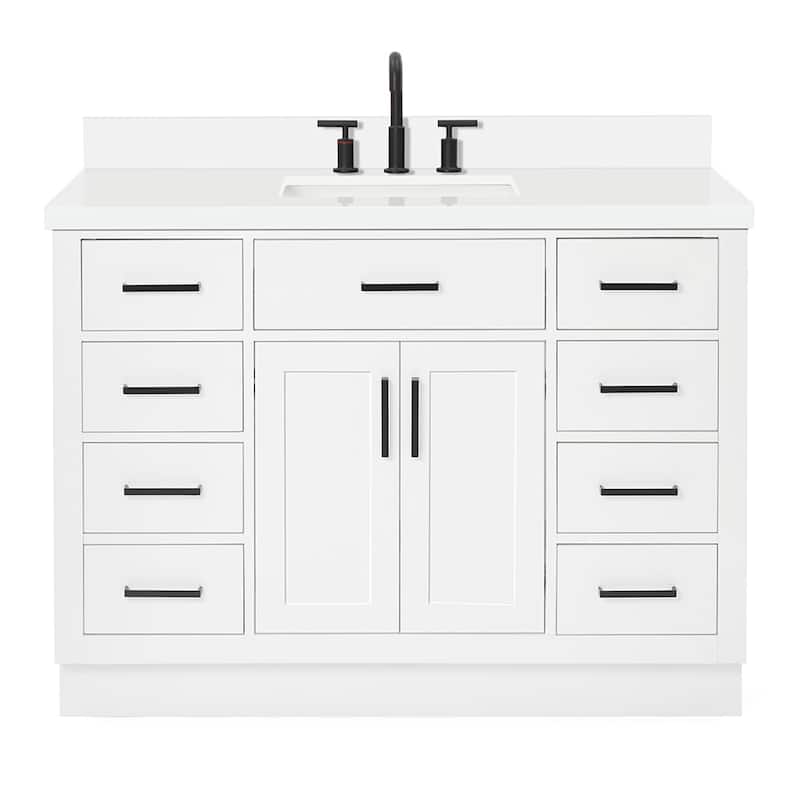 Ariel T049SWQRVO Hepburn 49" Free Standing Single Basin Vanity Set