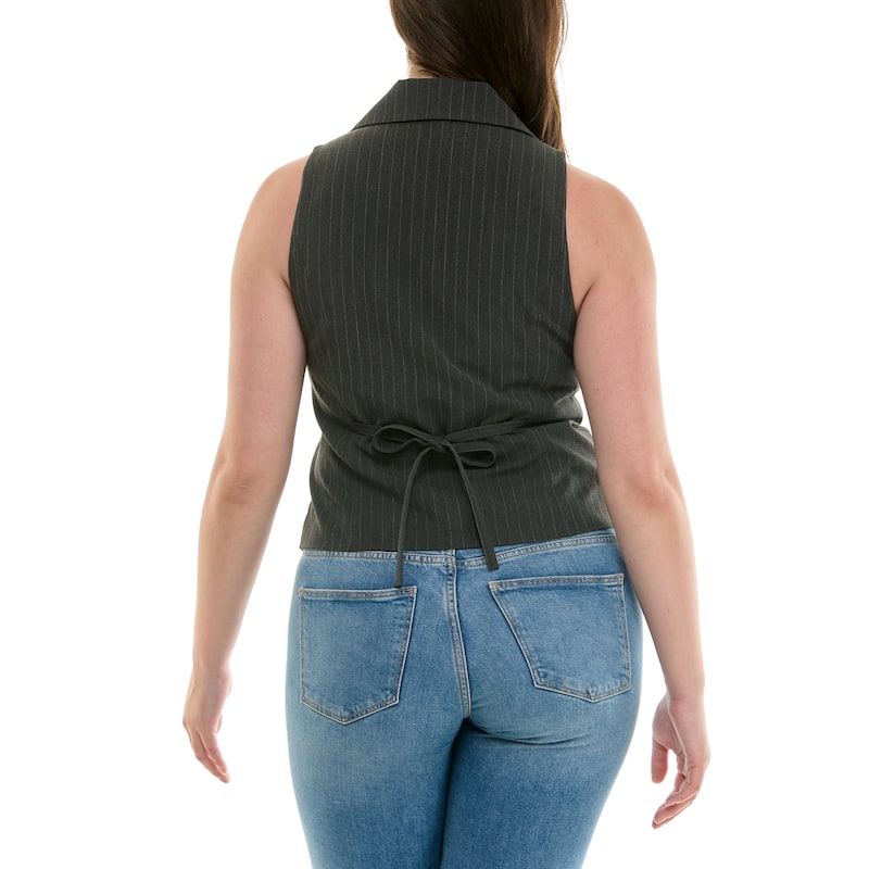 Nicole Miller Pinstripe Vest
