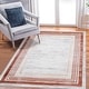 preview thumbnail 8 of 8, LOOM & LUXE Collection Brown/Ivory/Bordered Non-Shedding Area Rug