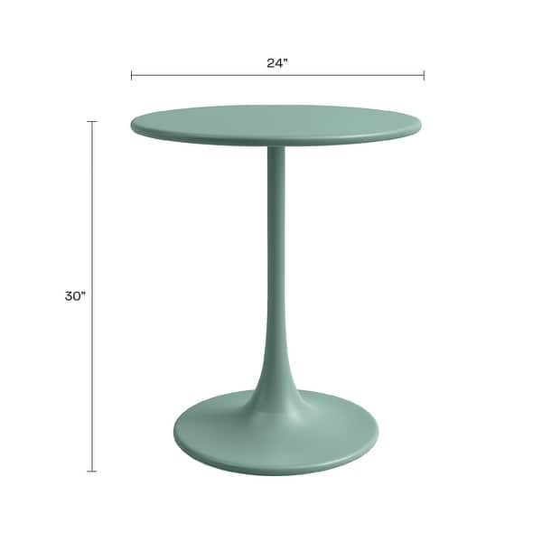 dimension image slide 4 of 7, Kurv 24" Bistro Table, Weather Resistant, Indoor/Outdoor