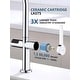 preview thumbnail 33 of 39, Lefton Touchless Pull-Out Kitchen Faucet, Hands Free Motion Sensor Activated, Battery-Free Temperature Display, KF2206