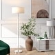 preview thumbnail 40 of 86, Simone 2-Light Floor Lamp with Fabric Shade