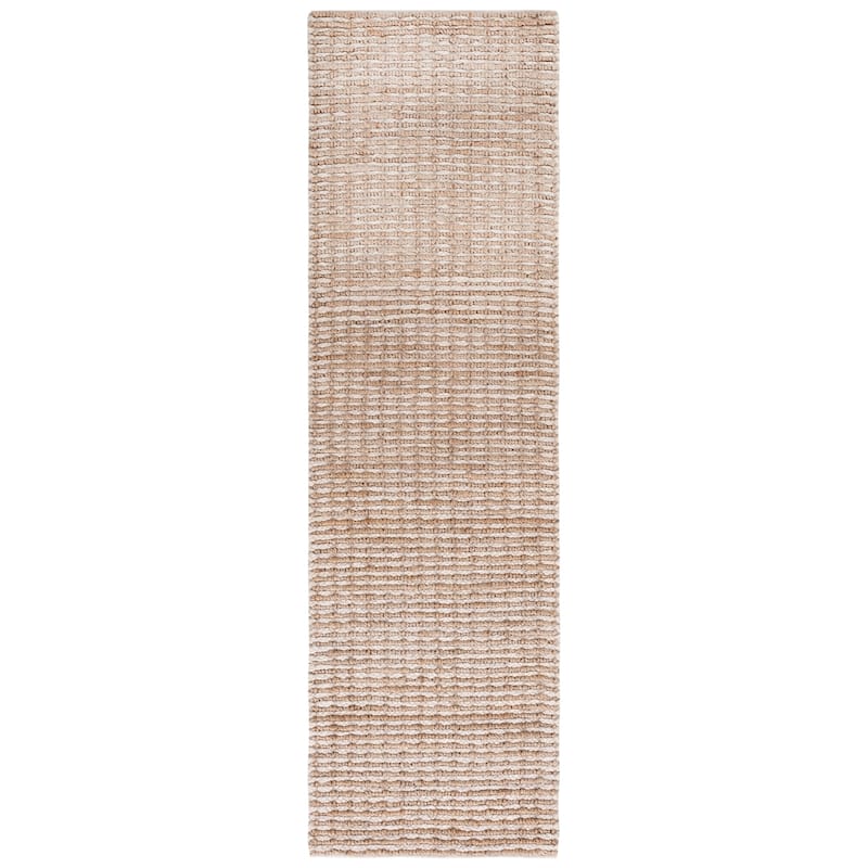 SAFAVIEH Handmade Brylee Ivory Jute Area Rug - 2'3" x 8' Runner - Natural/Ivory