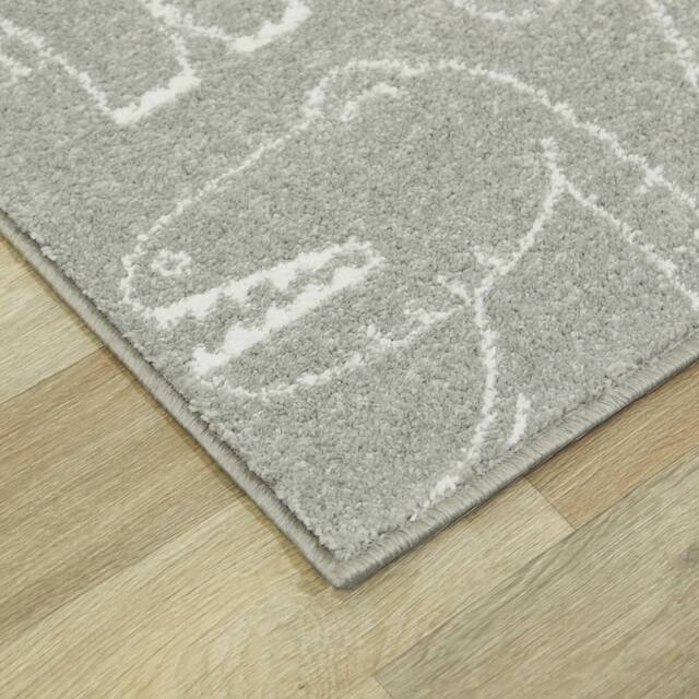 Mod-Tod Parker Dinosaur Kids Area Rug