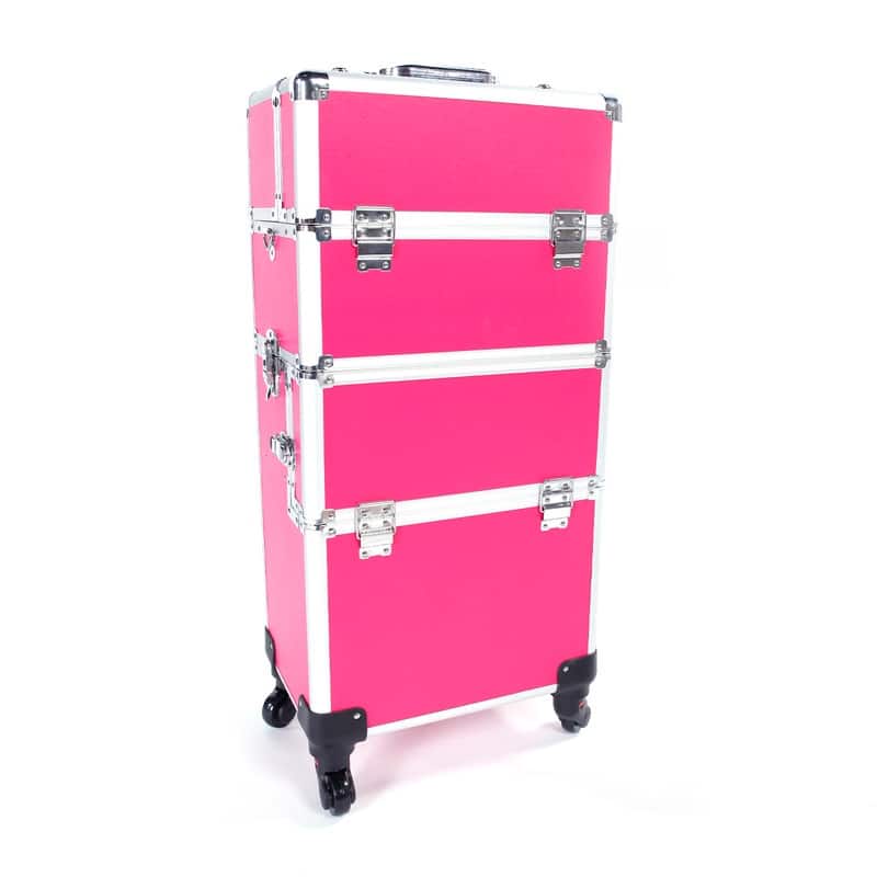 3 in 1 Aluminum Cosmetic Makeup Case Tattoo Box - N/A
