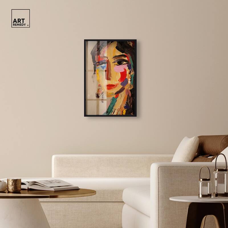 Colorful Expression II Shadowbox by Art Remedy