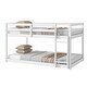 preview thumbnail 5 of 6, Twin Over Twin Rubber Wood Loft Bed with Ladder and Sturdy Slats