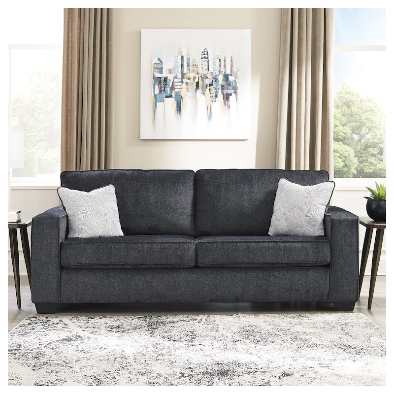 Signature Design by Ashley Altari Queen Sofa Sleeper - 85"W x 38"D x 37"H - Slate