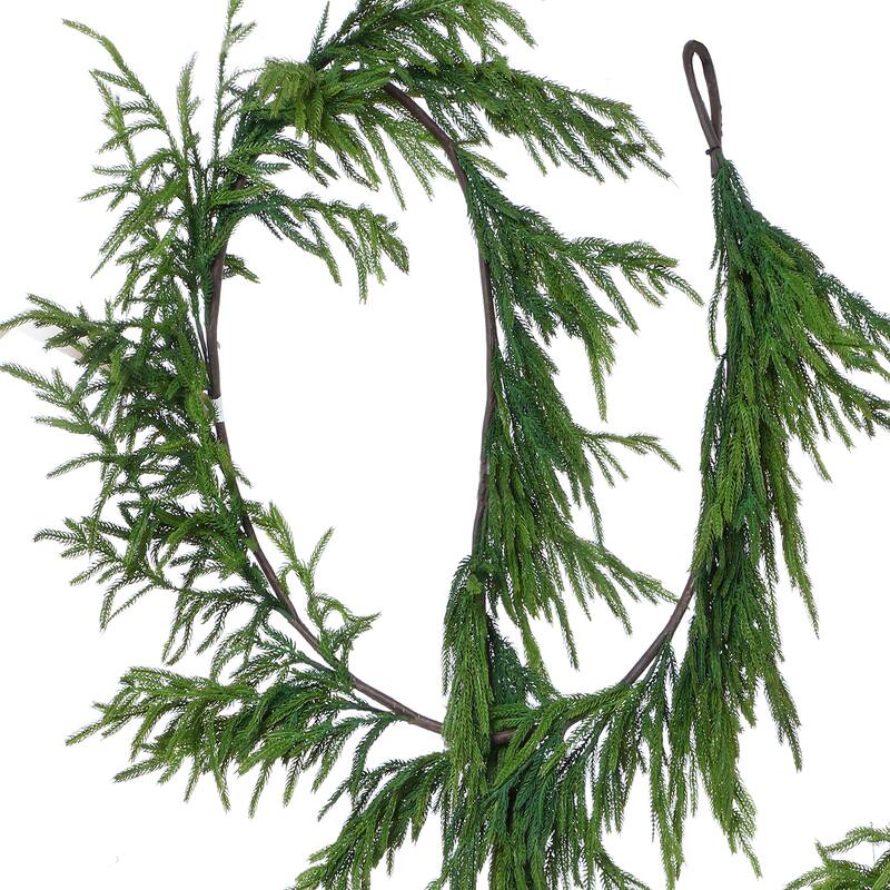 180" Real Touch Norfolk Pine Garland