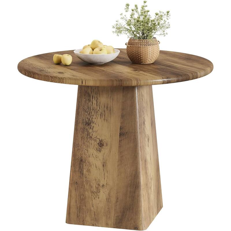 31.5-Inch Round Dining Room Table for 2-4, Small Kitchen Dinner Table for Dining Room Living Room