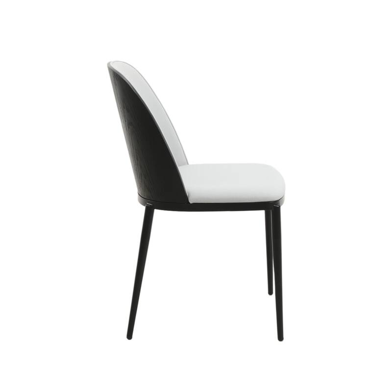 Voren 7-Piece Dining Set 55-Inch Rectangular Sintered Stone Dining Table and 6 Dining Side Chairs