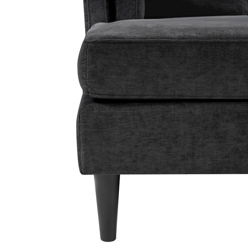 Christopher Knight Home - Alora Modern Upholstered Chaise Lounge Sofa Bed with Dual-Layer Armrests and Flexible Layout Design