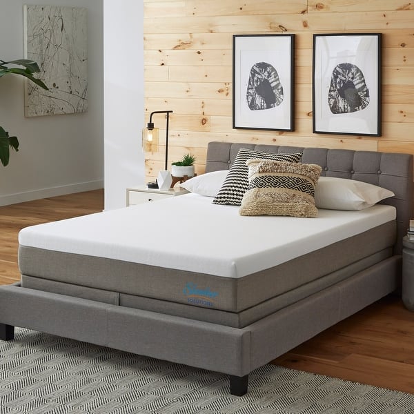 slide 2 of 14, Slumber Solutions Essentials 12-inch Gel Memory Foam Mattress Set