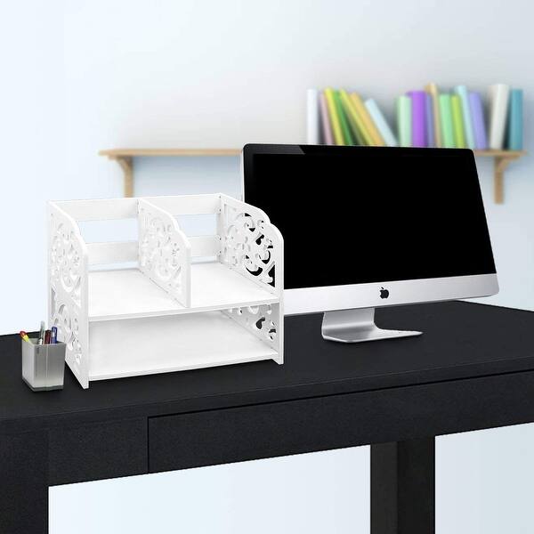Shop Dl Furniture 3 Compartment Wood Plastic Composite Desk