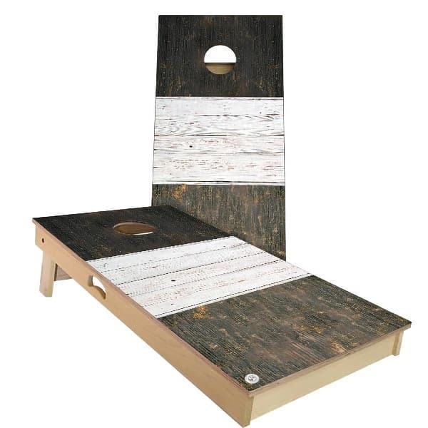 slide 2 of 9, Italy Flag Rustic Outdoor Cornhole Board Set Backyard 2x4 - NO Accessories