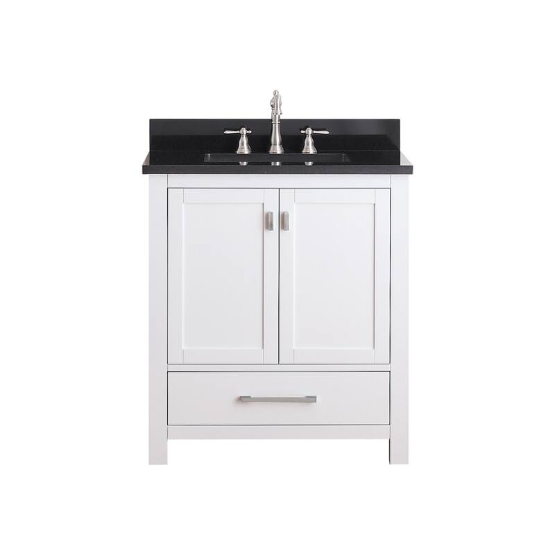 Avanity Modero 31-inch Single Vanity in White Finish with Sink and Top - 31"W x 22"D x 35"H