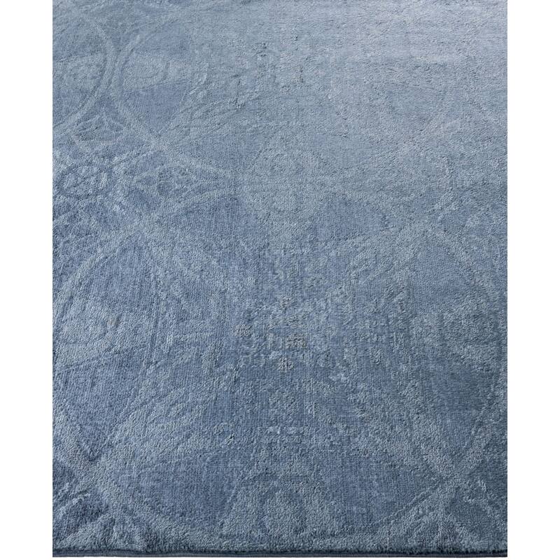 Overdyed One-of-a-Kind Hand-Knotted Area Rug - Gray - 4' 3" x 12' 0"