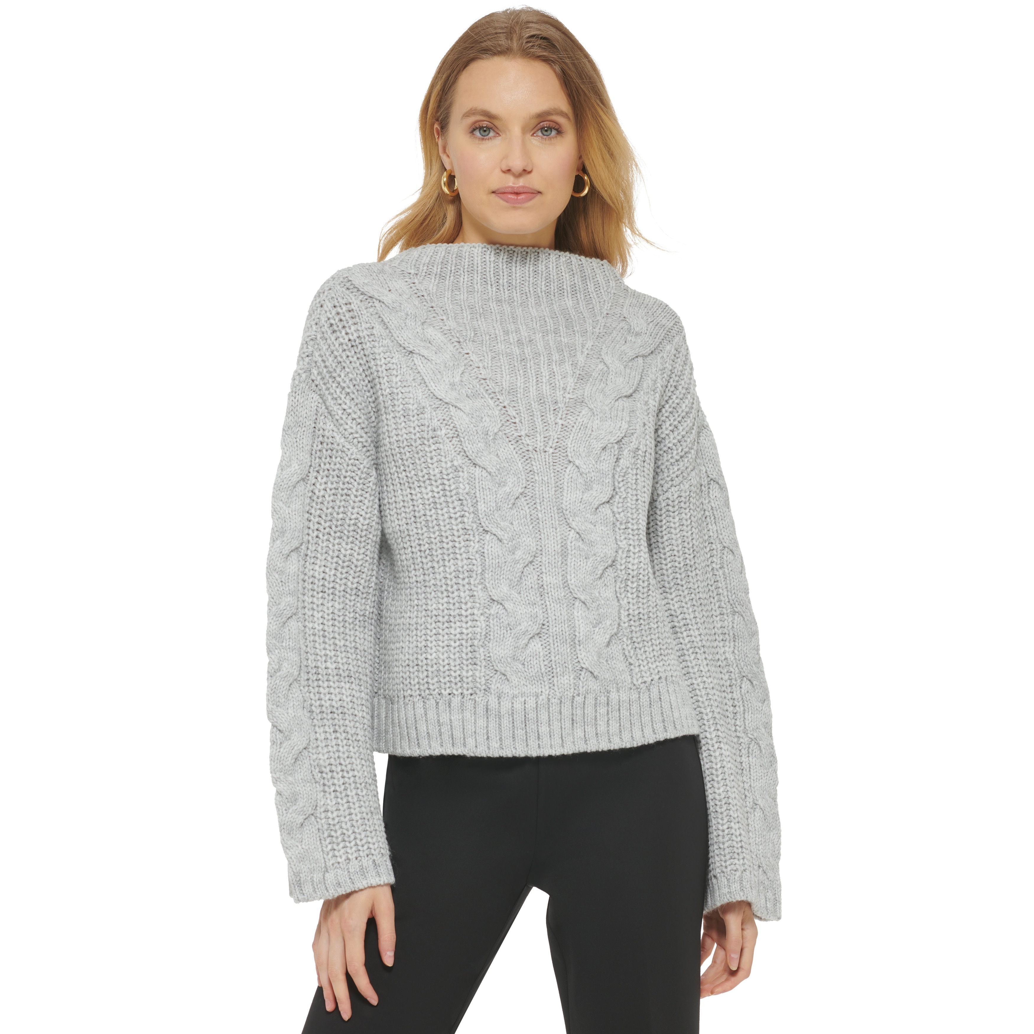DKNY Oversized Cable Knit Sweater