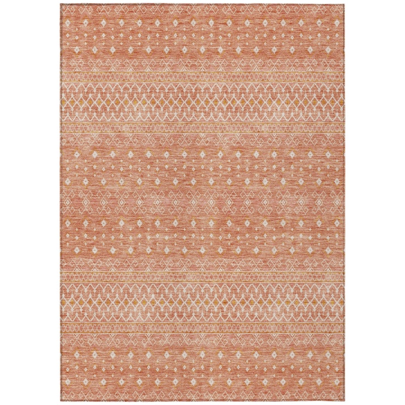 HomeRoots Tribal Transitional Rectangle Outdoor Rug