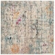 preview thumbnail 19 of 51, SAFAVIEH Madison Gudlin Modern Abstract Watercolor Rug 3' x 3' Square - Grey/Gold