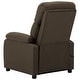 preview thumbnail 5 of 5, vidaXL Massage Recliner Brown Fabric - 28.7" x 35.4" x 39.4"