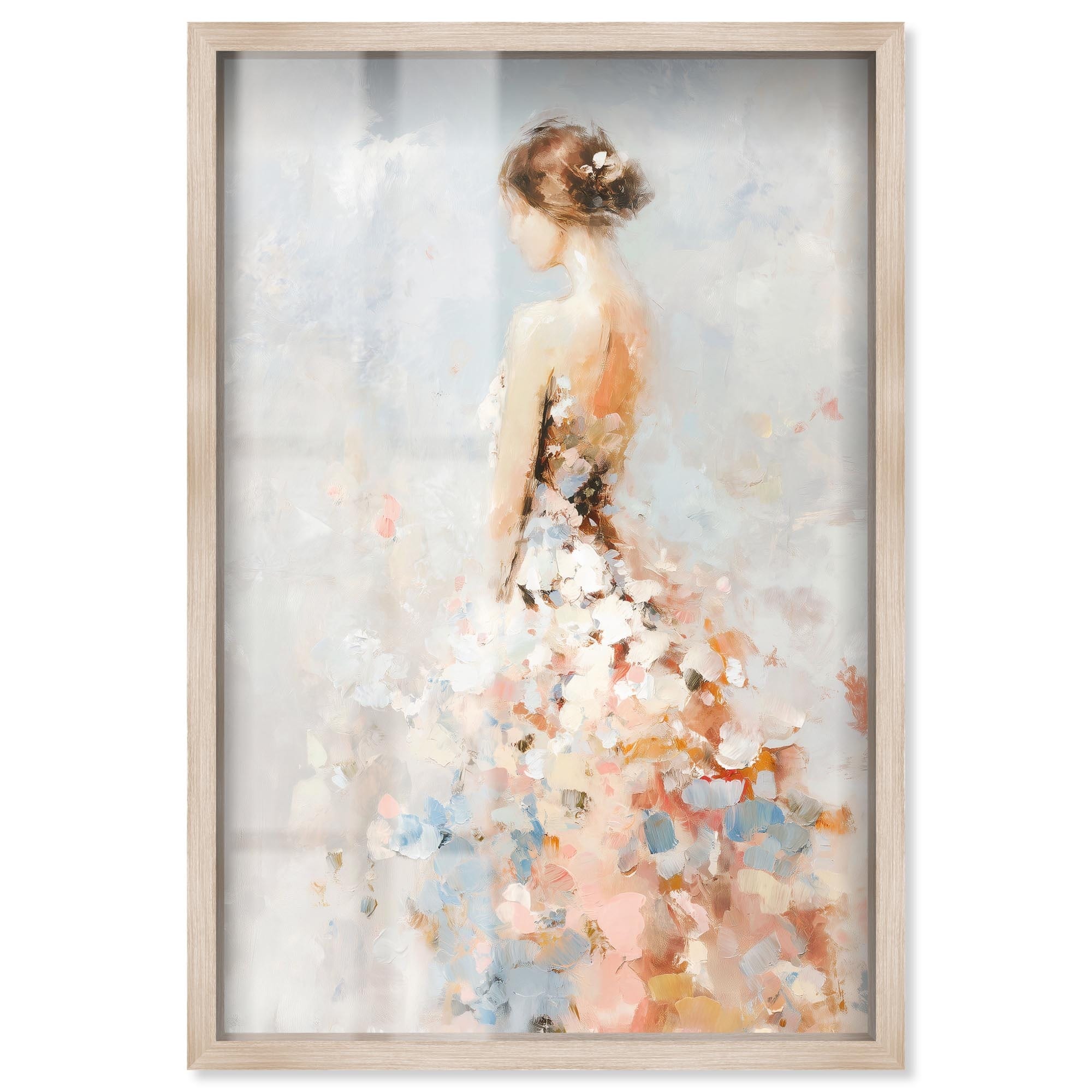 Cloud Dress I Fashion Art Shadowbox Print by Art Remedy