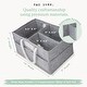 preview thumbnail 8 of 7, RAE DUNN Baby Diaper Caddy Organizer - w/Rope Handles Small