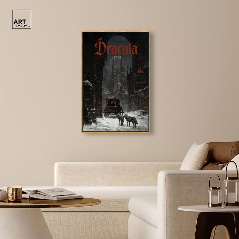 Dracula Gothic Cover Canvas by Art Remedy