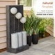 preview thumbnail 4 of 10, Alpine Corporation GIL1646 Outdoor Floor Calming Infinity Fountain with LED Lights, 3-Tier Modern Water Fountain 37", Gray
