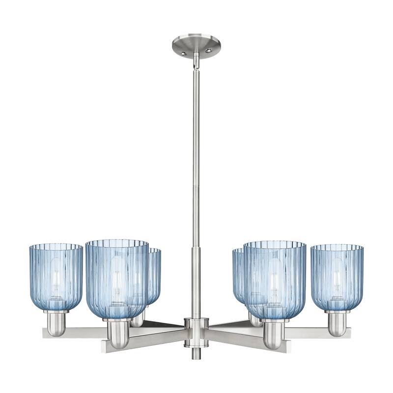 Innovations LightingDowntown Urban - Bridal Veil - 6 Light 35" Stem Hung Chandelier