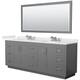 Option Dark Gray / White Quartz Top / Brushed Nickel
