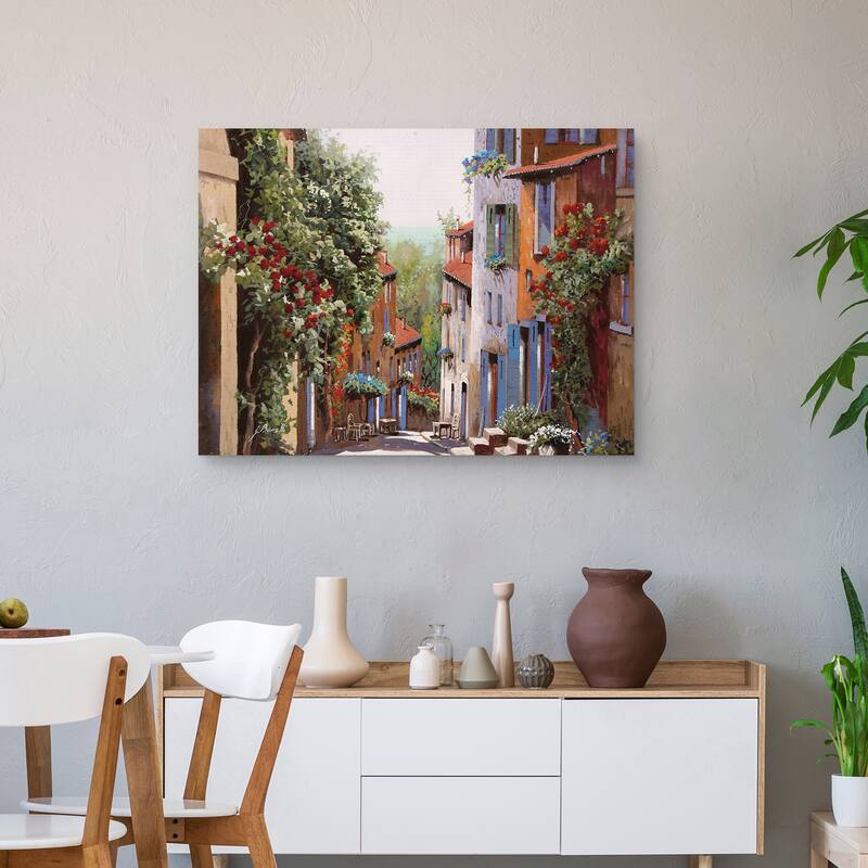Vecchia Cagnes by Guido Borelli Canvas Art Print