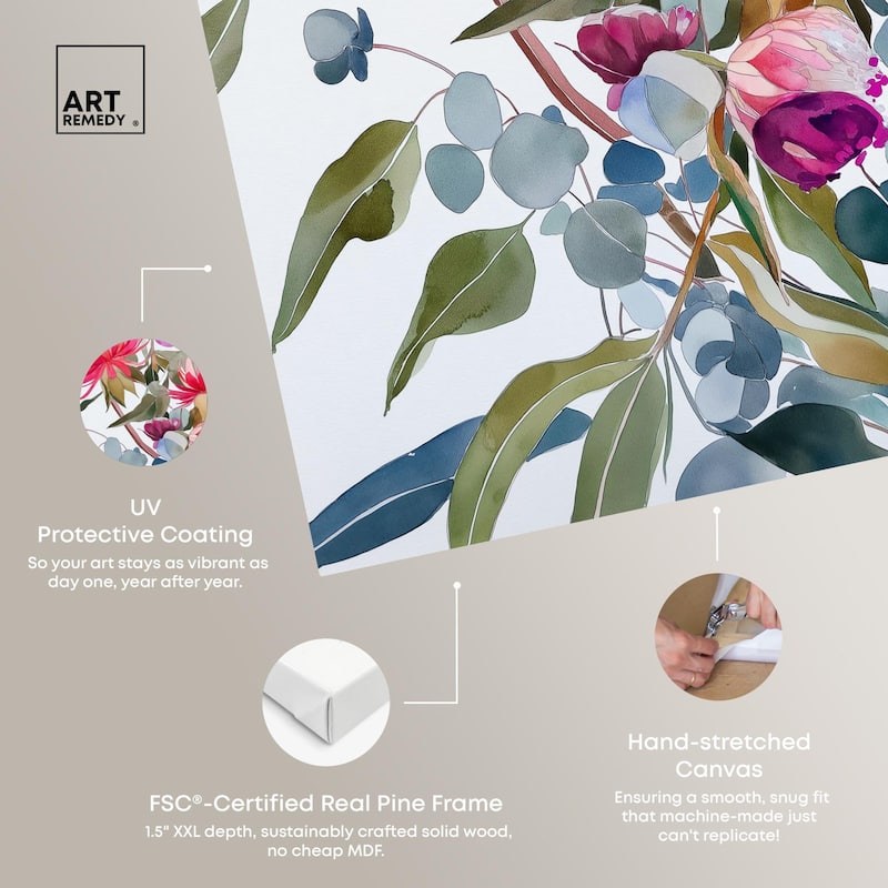 Watery Petals II Canvas by Art Remedy, Gallery Wrapped