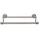 preview thumbnail 1 of 3, Top Knobs Edwardian Bath 24 Inch Double Towel Bar Ribbon Backplate Antique Pewter