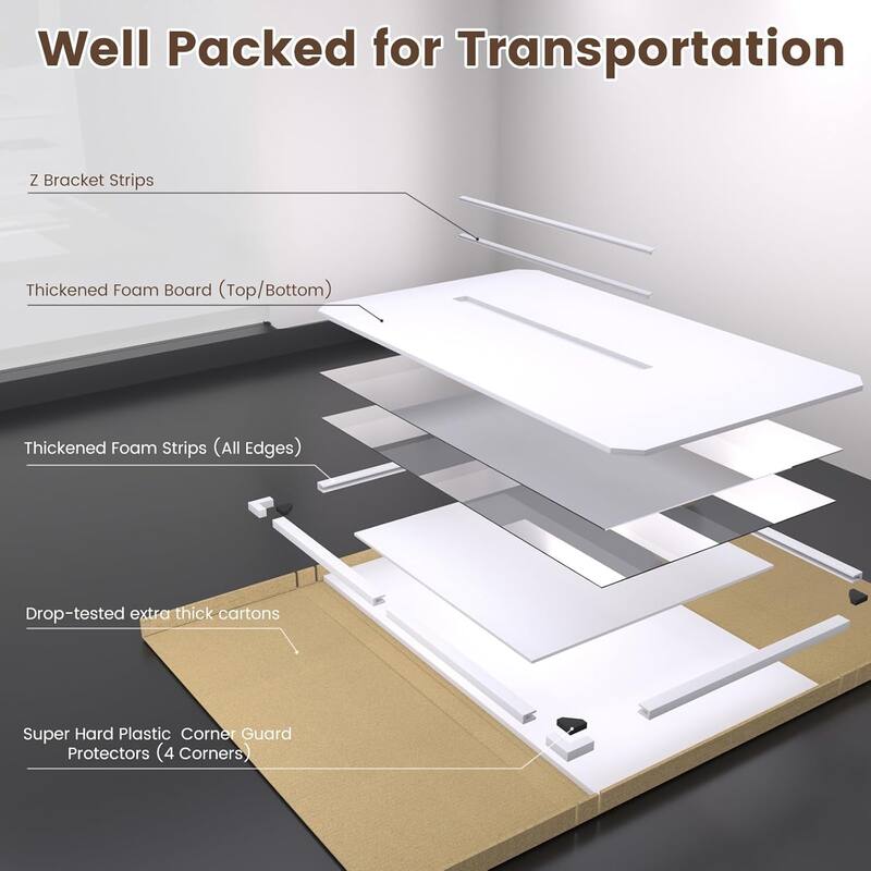 Full Length Tempered Glass Mirror - Rectangular Wall Mirror for Yoga, Gym & Dance Studio(Set of 2/3)