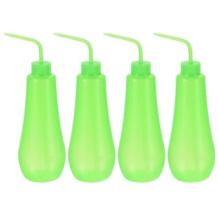 4pcs Squeeze Washing Bottle, 480mL Succulent Watering Irrigation Spout, Green