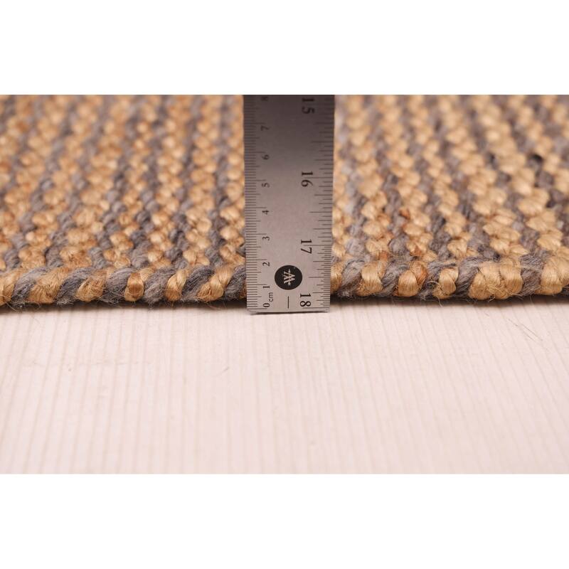 ECARPETGALLERY Flat-Weave Palas Denizli Tan Jute Kilim - 5'3 x 7'9