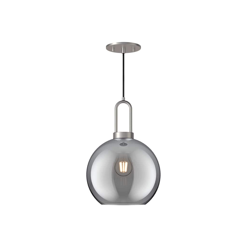 Alora Lighting PD601710SM Soji 10" Wide Mini Pendant with Smoked Glass