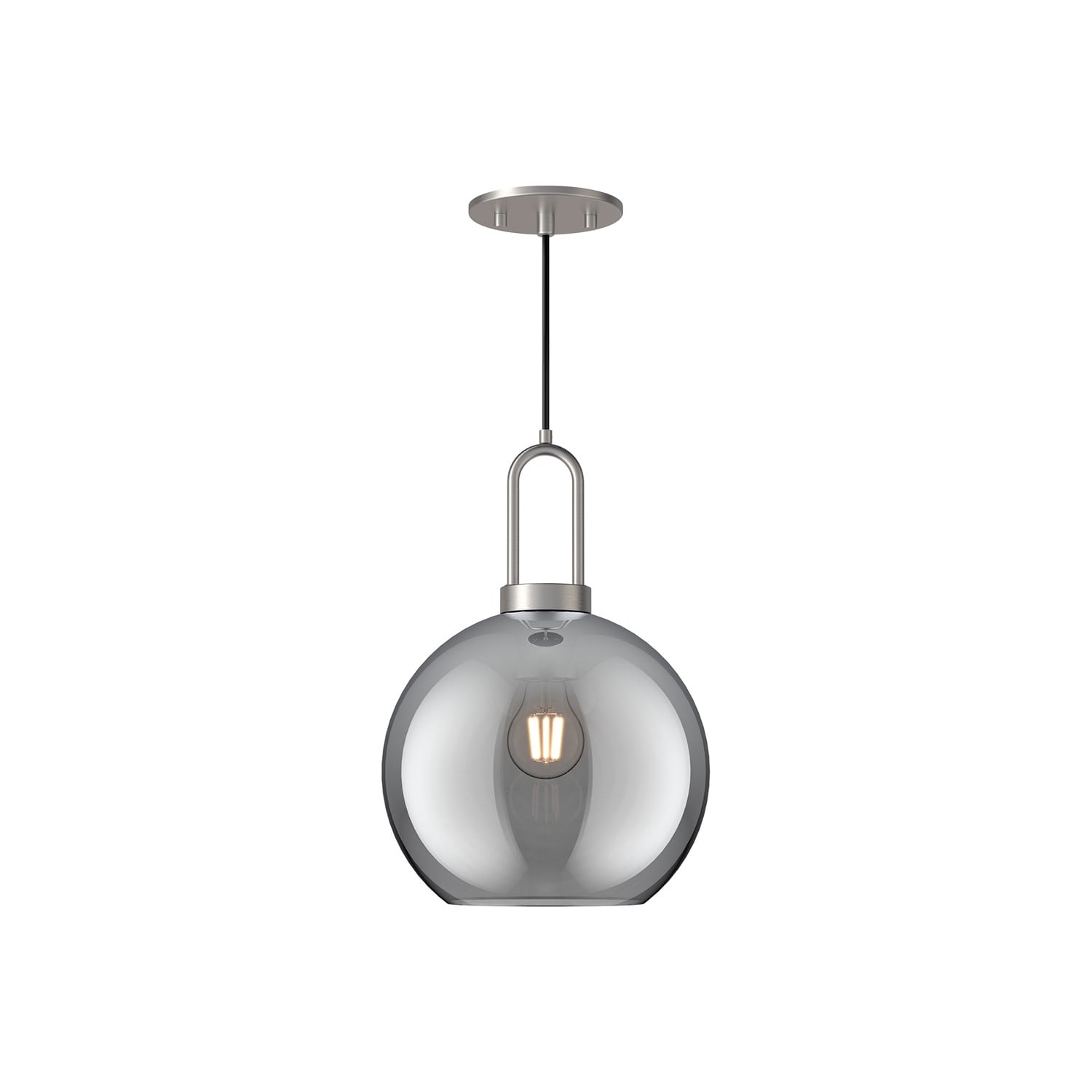Alora Lighting PD601710SM Soji 10" Wide Mini Pendant with Smoked Glass