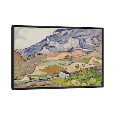 iCanvas "The Alpilles, 1890 " by Vincent van Gogh Framed Canvas Print
