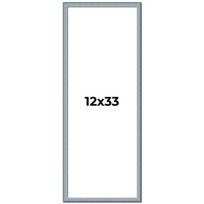 12x33 Frame Rustic Sky Blue Solid Wood Picture Frame | 0.75 Inch