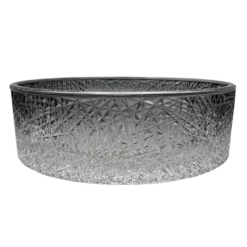 Stadium 16" & 14" Round Basin Glass Bathroom Vessel Sink