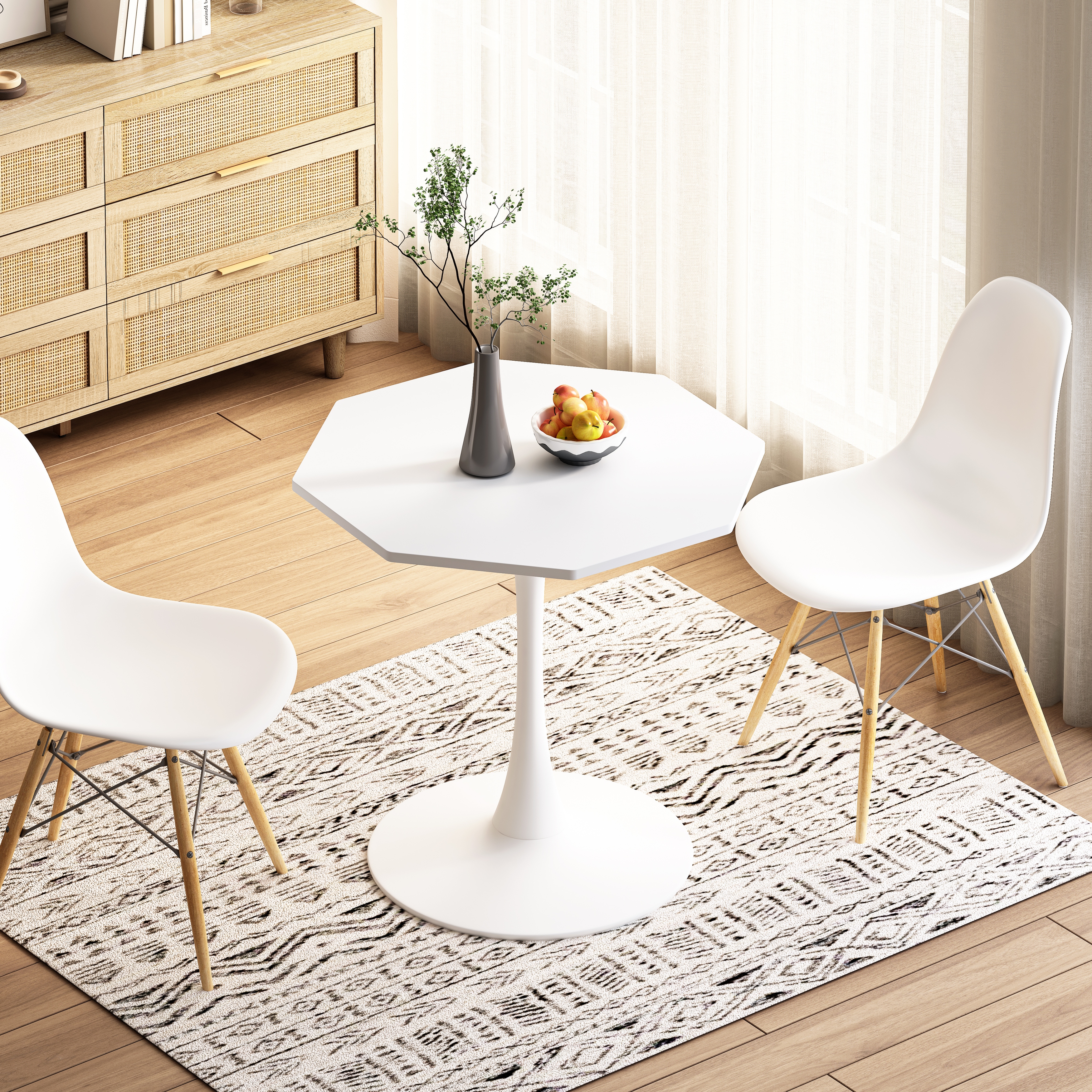 Octagonal dining table and chairs hotsell