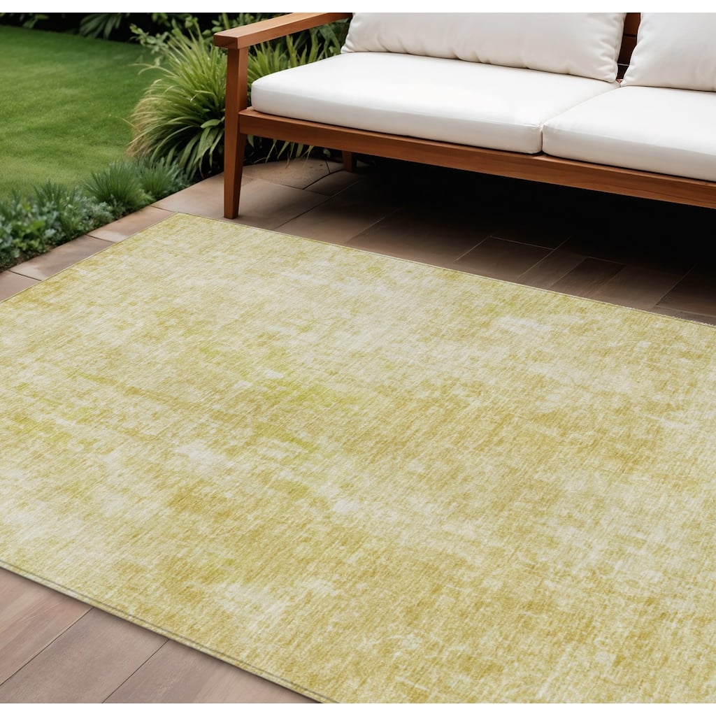 HomeRoots Abstract Transitional Rectangle Outdoor Rug