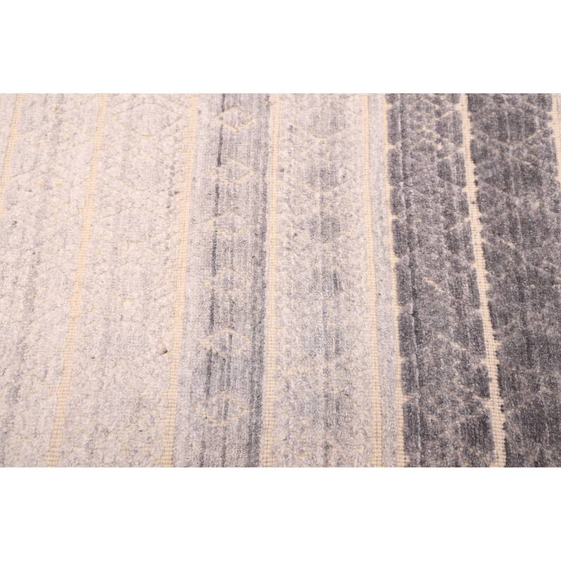 ECARPETGALLERY Hand Loomed Elysian Light Grey Rug - 6'9 x 9'8