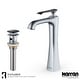 preview thumbnail 13 of 31, Karran Woodburn Single Hole Single Handle Vessel Bathroom Faucet with Matching Pop-Up Drain Stainless Steel
