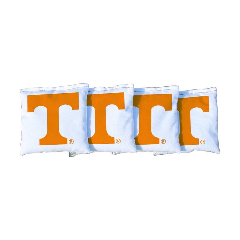 Tennessee Volunteers White Cornhole Bags Version 1 - Corn Filled