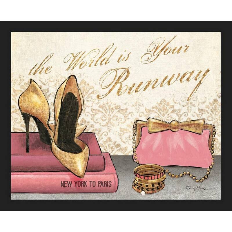Shoe Fetish The World is Your Runway Framed Poster