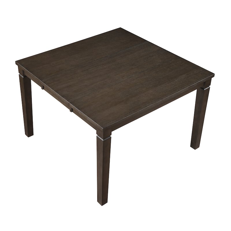 Dark Espresso Finish Counter Height Dining Furniture Set Extendable Table Upholstered Bench Chairs